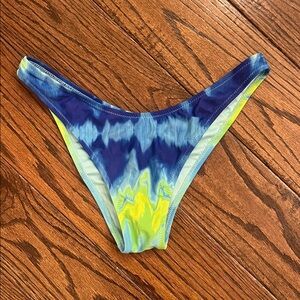 Kendall & Kylie Blue and Yellow Bikini Bottom